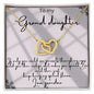 To My Grand Daughter | Interlocking Hearts Necklace | Any Occasion