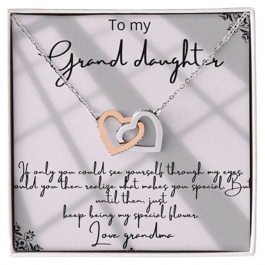 To My Grand Daughter | Interlocking Hearts Necklace | Any Occasion