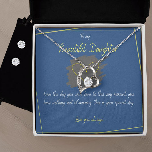 To My Beautiful Daughter | Forever Love Necklace | Any Occasion